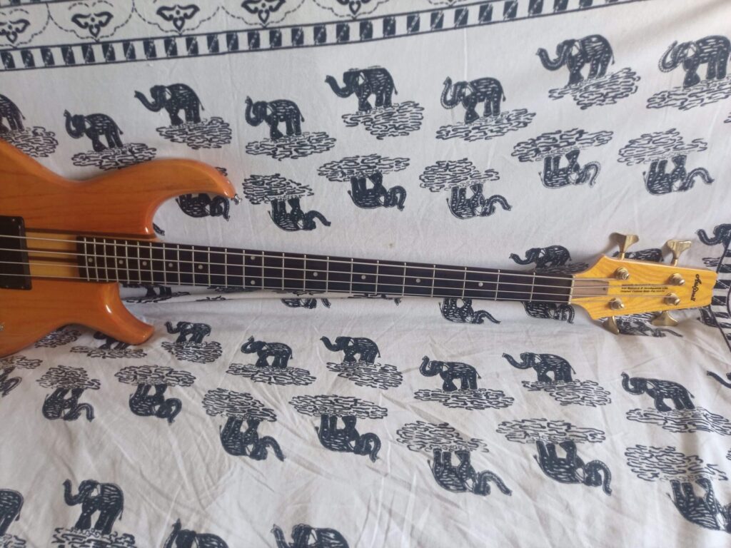 Vista frontale manico Aria Pro II SB-1000 RIB reissue