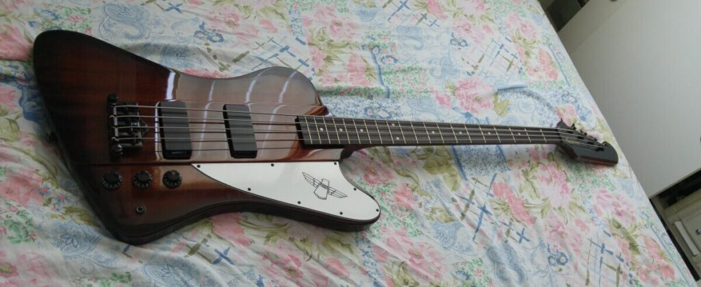 Vista frontale Epiphone Thunderbird